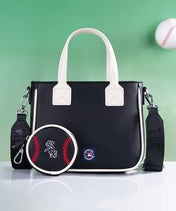 MLB Chicago White Sox Tote Bag with Baseball Coin Pouch