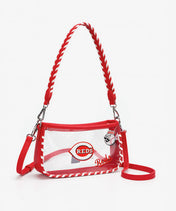 MLB Cincinnati Reds Clear Bag with Baseball Stitch
