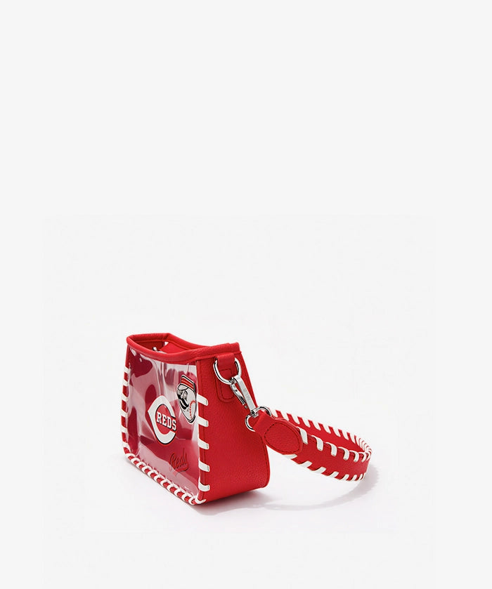 MLB Cincinnati Reds Clear Bag with Baseball Stitch
