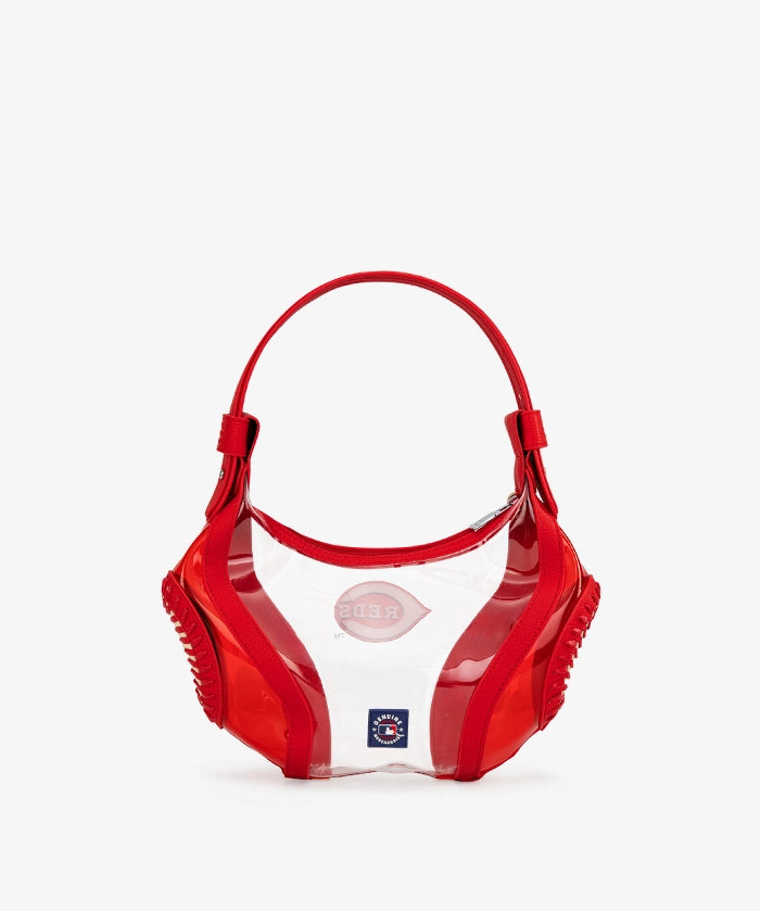 MLB Cincinnati Reds Clear Stitch Hobo - Curveball