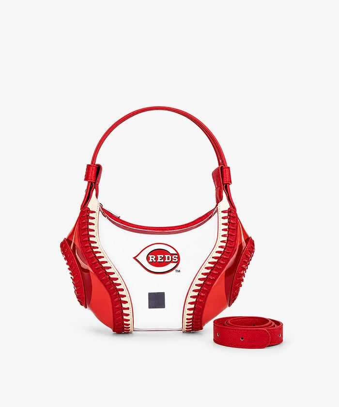 MLB Cincinnati Reds Clear Stitch Hobo - Curveball