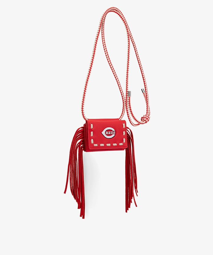 MLB Cincinnati Reds Fringe Crossbody Card Holder