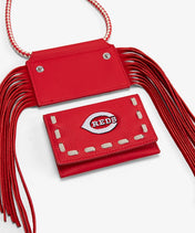 MLB Cincinnati Reds Fringe Crossbody Card Holder