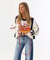 MLB Cincinnati Reds Hot Dog Crossbody Bag