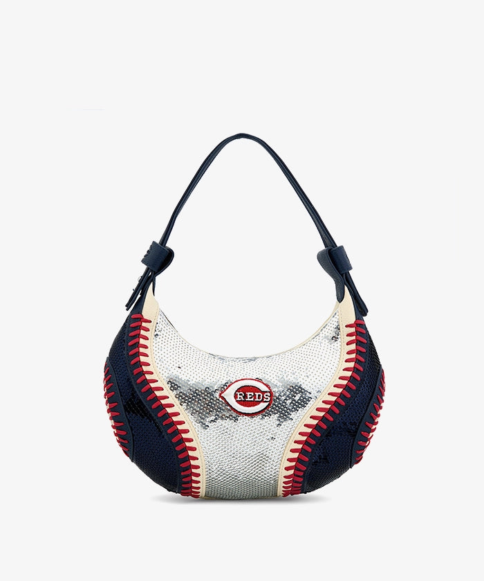 MLB Cincinnati Reds Sequin Stitch Hobo - Curveball