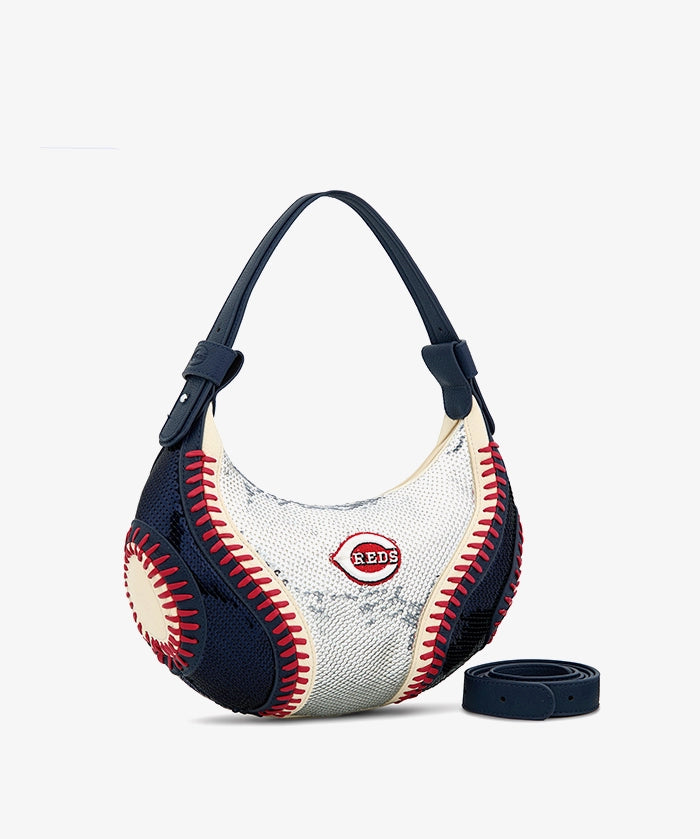 MLB Cincinnati Reds Sequin Stitch Hobo - Curveball