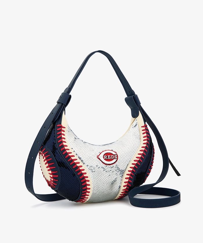 MLB Cincinnati Reds Sequin Stitch Hobo - Curveball