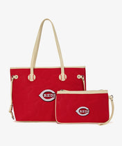 MLB Cincinnati Reds Tote Bag with Wristlet Wallet