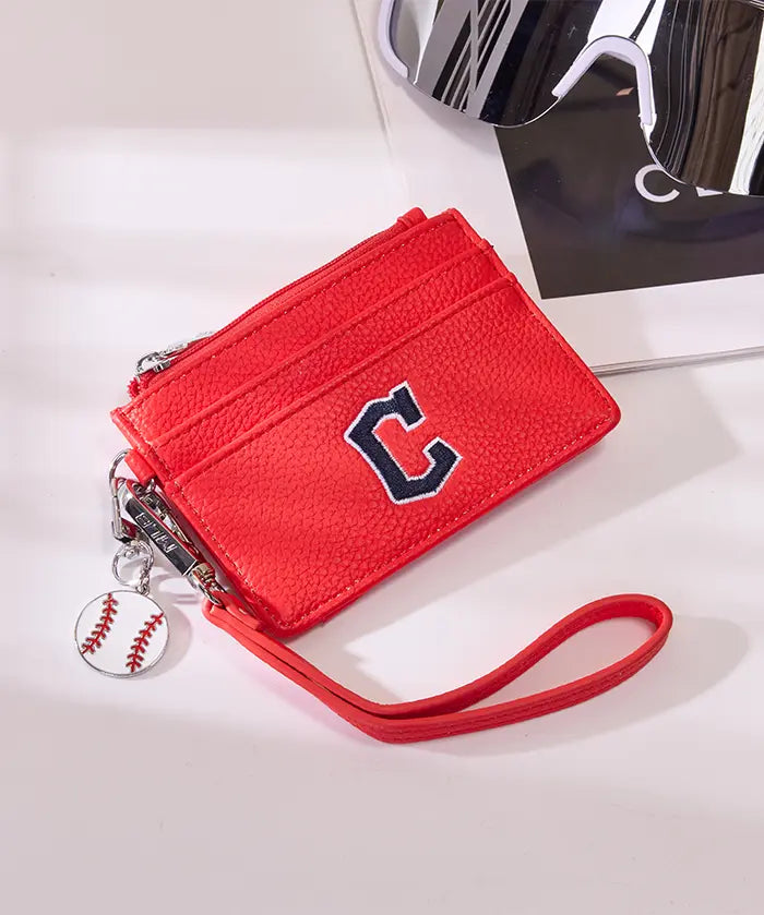 MLB Cleveland Guardians Card Holder with Baseball Charm