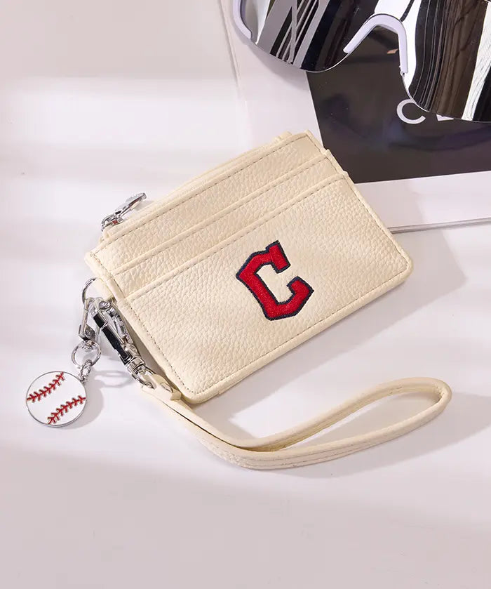 MLB Cleveland Guardians Card Holder with Baseball Charm