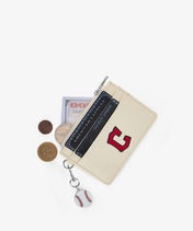 MLB Cleveland Guardians Card Holder with Baseball Charm