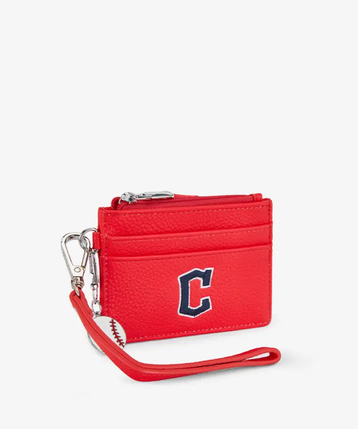 MLB Cleveland Guardians Card Holder with Baseball Charm