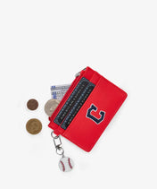 MLB Cleveland Guardians Card Holder with Baseball Charm
