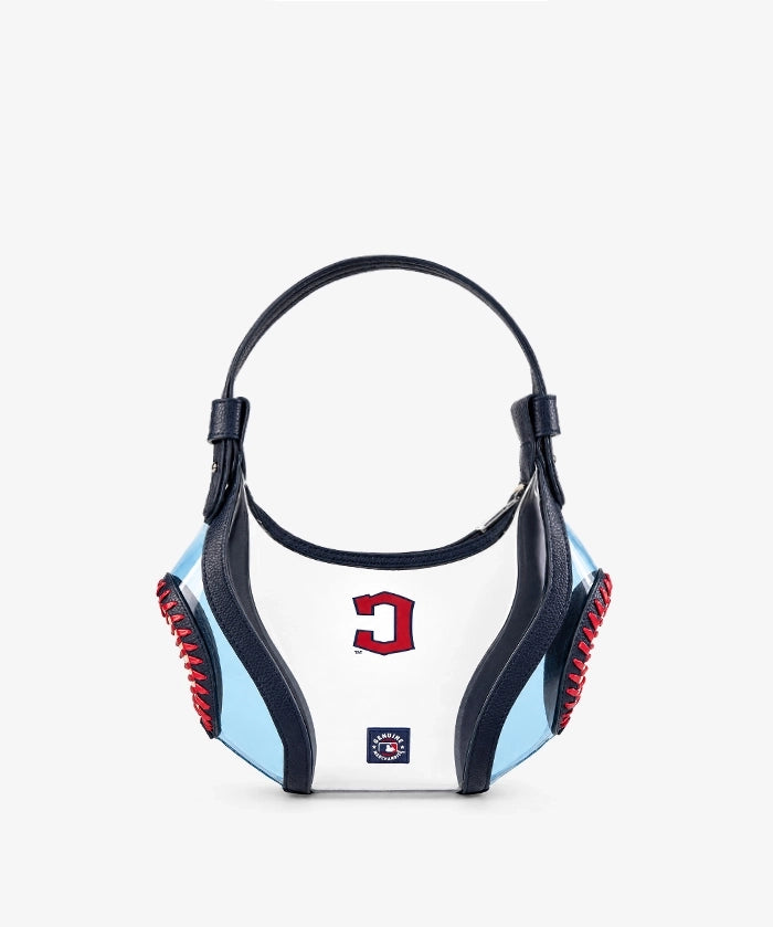 MLB Cleveland Guardians Clear Stitch Hobo - Curveball