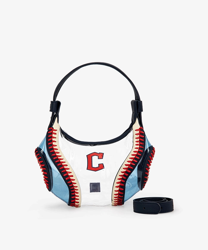 MLB Cleveland Guardians Clear Stitch Hobo - Curveball