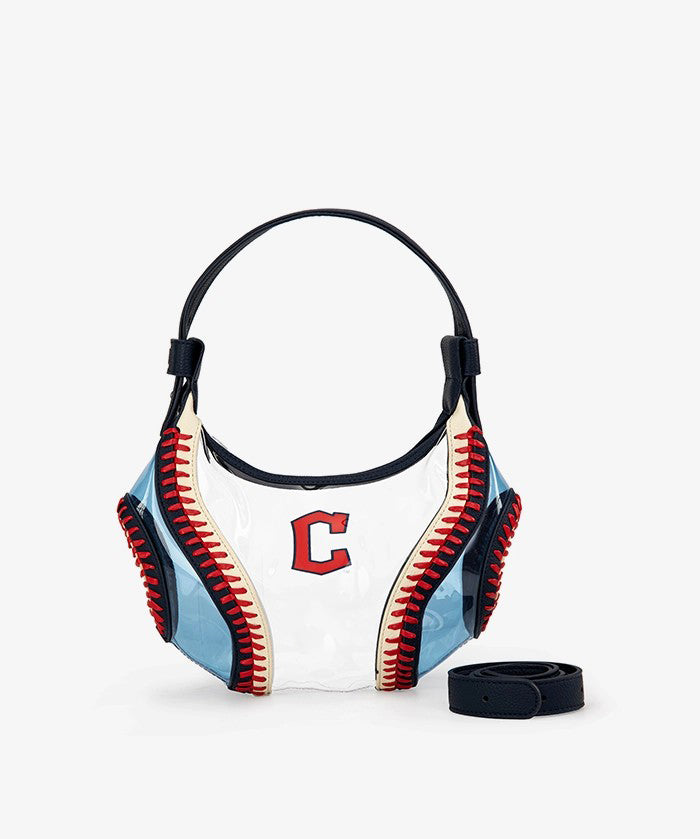 MLB Cleveland Guardians Clear Stitch Hobo - Curveball