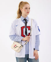 MLB Cleveland Guardians Flap Crossbody Bag with Top Handle