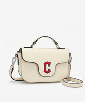 MLB Cleveland Guardians Flap Crossbody Bag with Top Handle