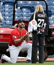 MLB Cleveland Guardians Hobo Bag With Baseball Seams