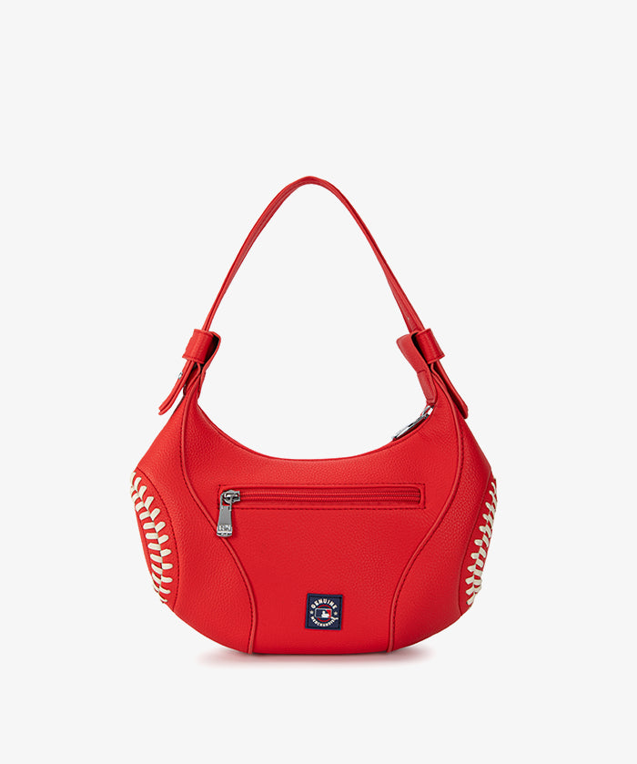 MLB Cleveland Guardians Hobo Bag With Baseball Seams