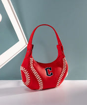 MLB Cleveland Guardians Hobo Bag With Baseball Seams