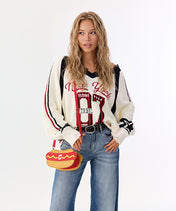 MLB Cleveland Guardians Hot Dog Crossbody Bag