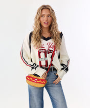 MLB Cleveland Guardians Hot Dog Crossbody Bag