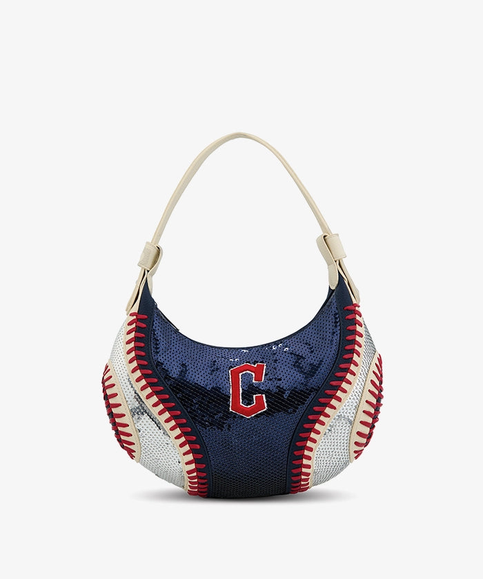 MLB Cleveland Guardians Sequin Stitch Hobo - Curveball