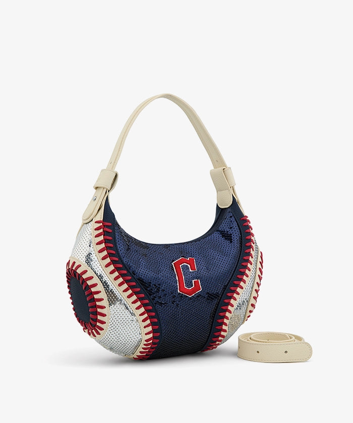 MLB Cleveland Guardians Sequin Stitch Hobo - Curveball