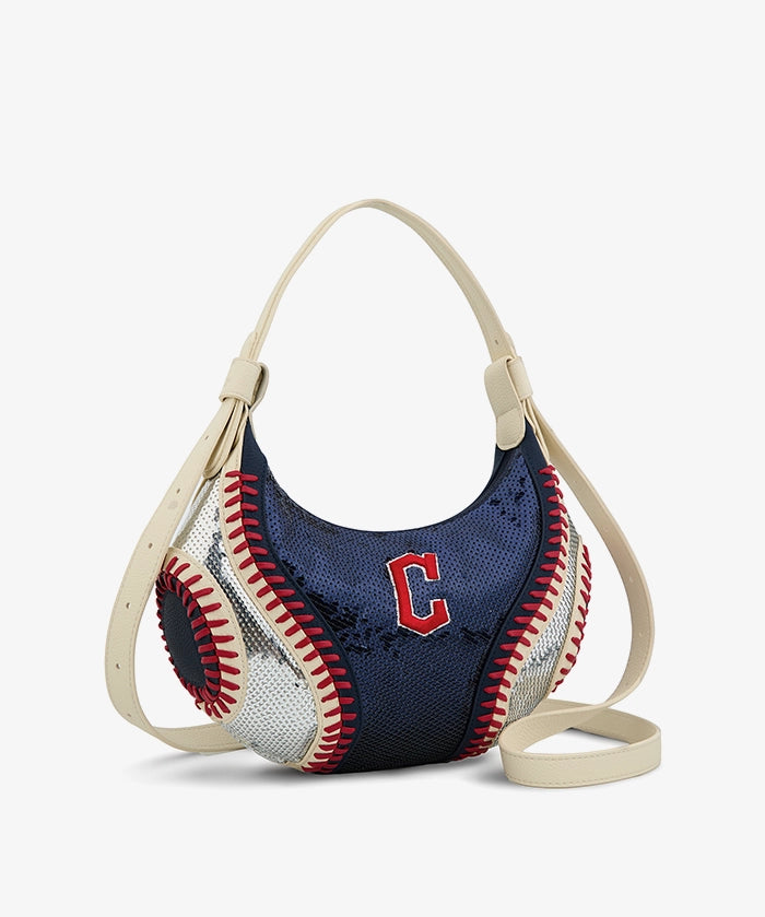 MLB Cleveland Guardians Sequin Stitch Hobo - Curveball