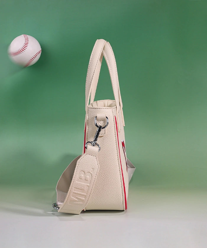 MLB Cleveland Guardians Tote Bag with Baseball Coin Pouch