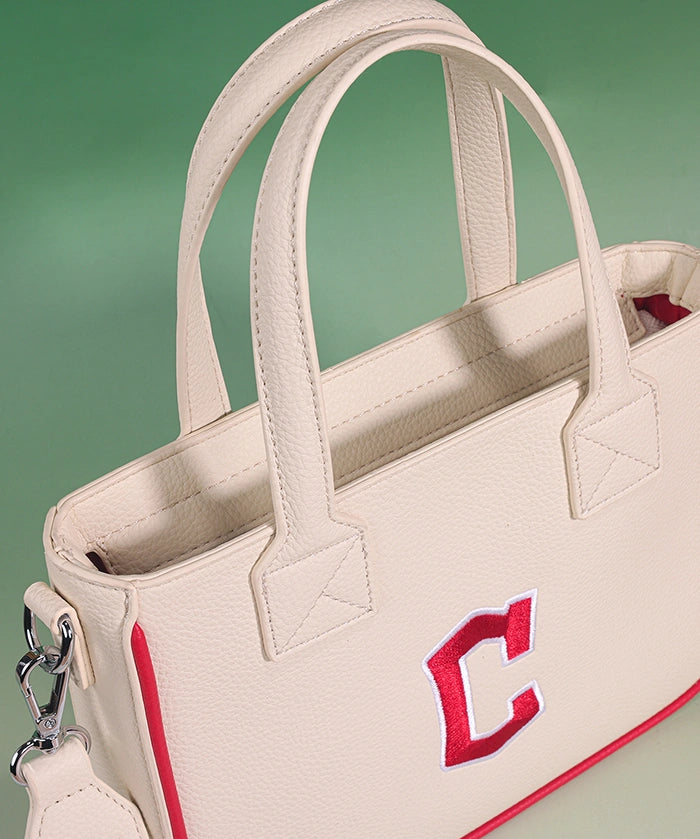 MLB Cleveland Guardians Tote Bag with Baseball Coin Pouch