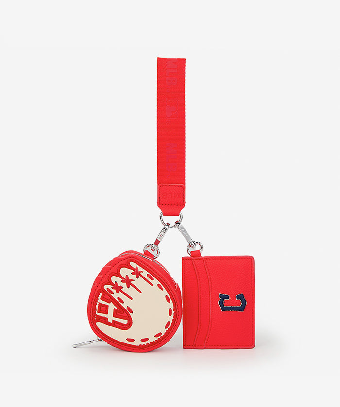 MLBClevelandGuardiansWristletCoinPurseCardHolderSetwithBaseball-ShapedDesign_2.webp