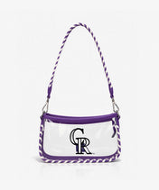 MLB Colorado Rockies Clear Bag with Baseball Stitch