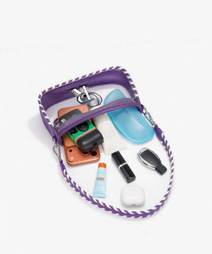 MLB Colorado Rockies Clear Bag with Baseball Stitch