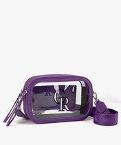 MLB Colorado Rockies Clear Crossbody Bag