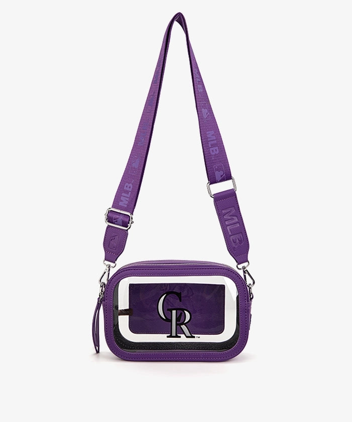 MLB Colorado Rockies Clear Crossbody Bag