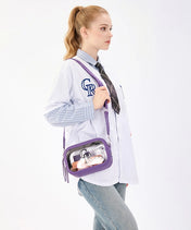 MLB Colorado Rockies Clear Crossbody Bag