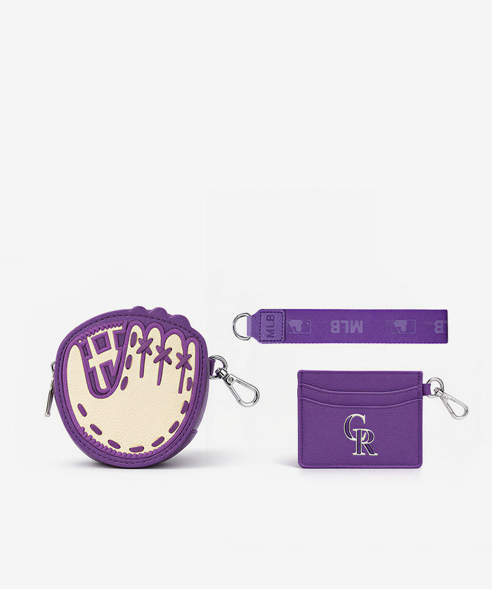 MLB Colorado Rockies Catcher’s Mitt Wristlet Set