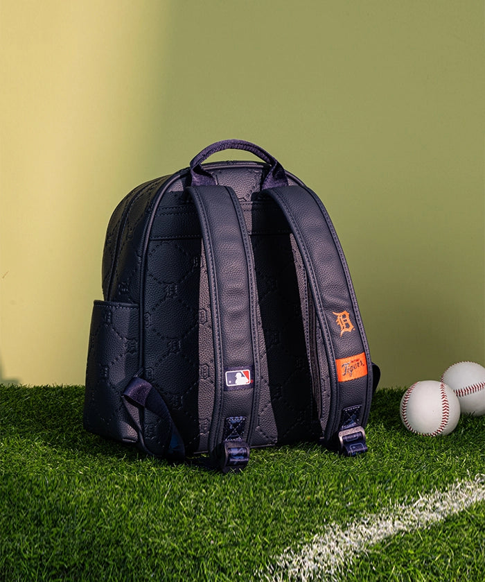 MLB Detroit Tigers Backpack with Embossed Pattern