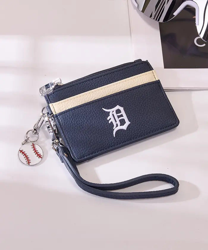 MLB Detroit Tigers Card Holder with Baseball Charm