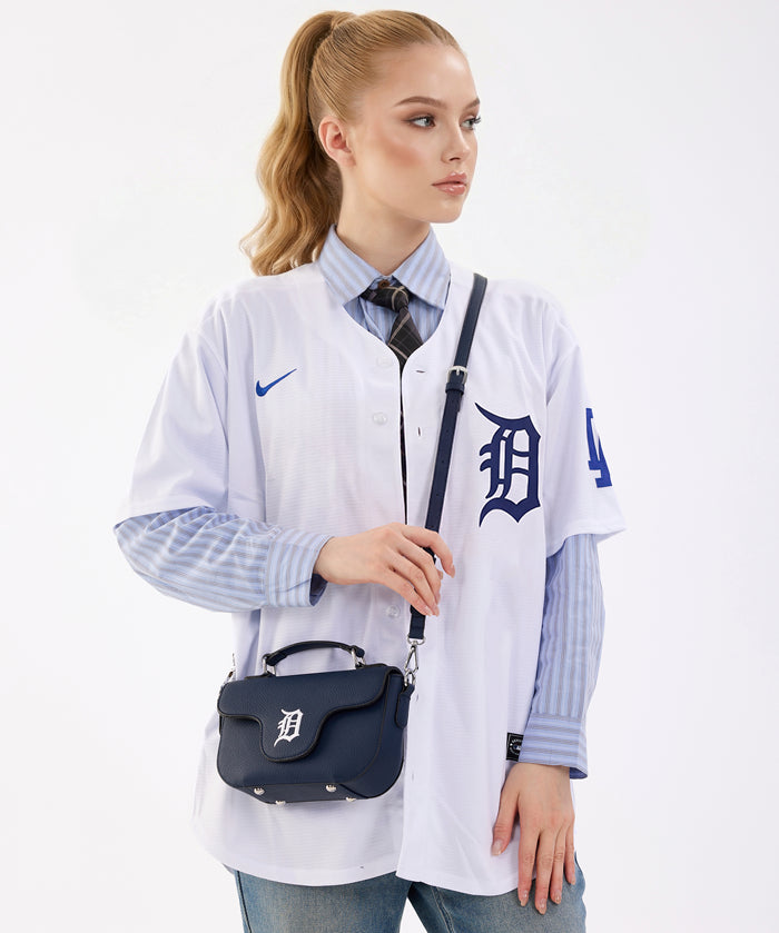 MLB Detroit Tigers Flap Crossbody Bag with Top Handle