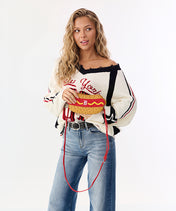 MLB Detroit Tigers Hot Dog Crossbody Bag