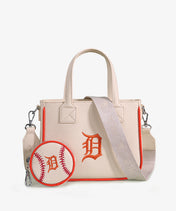 MLB Detroit Tigers Tote Bag with Baseball Coin Pouch