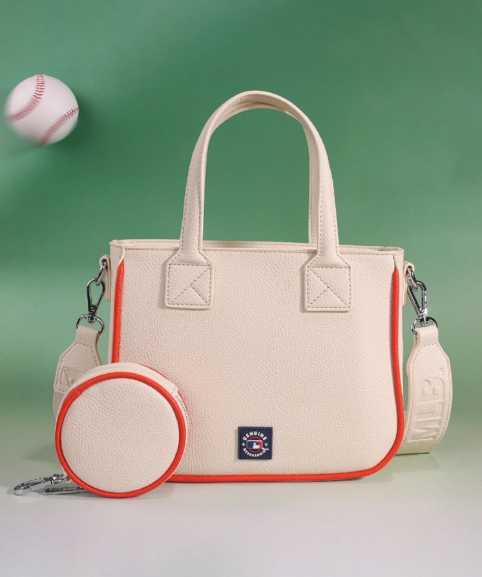 MLB Detroit Tigers Tote Bag with Baseball Coin Pouch