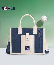 MLB Cleveland Guardians Tote Bag with Baseball Stitch