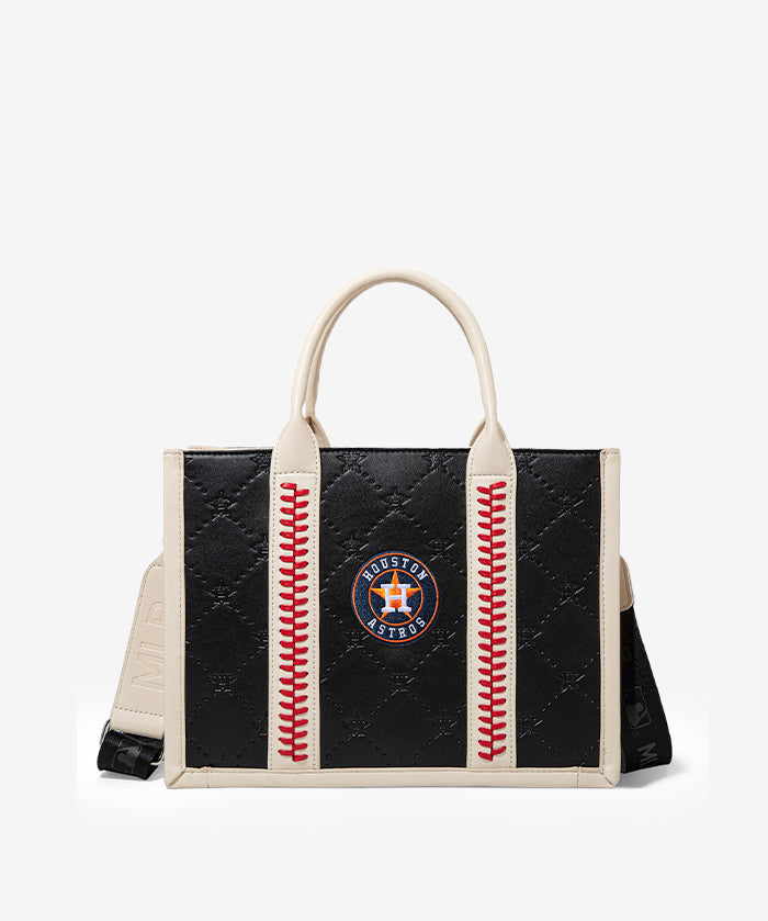 MLB Houston Astros Tote Bag with Baseball Stitch