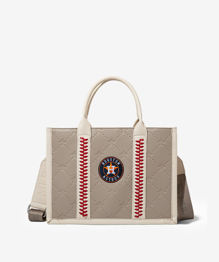 MLB Houston Astros Tote Bag with Baseball Stitch