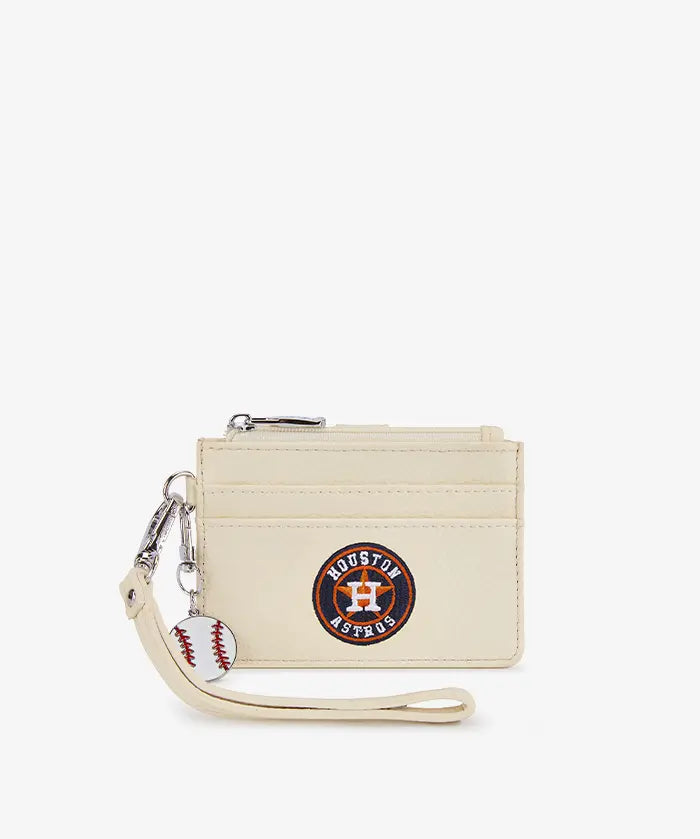 MLB Houston Astros Card Holder with Baseball Charm