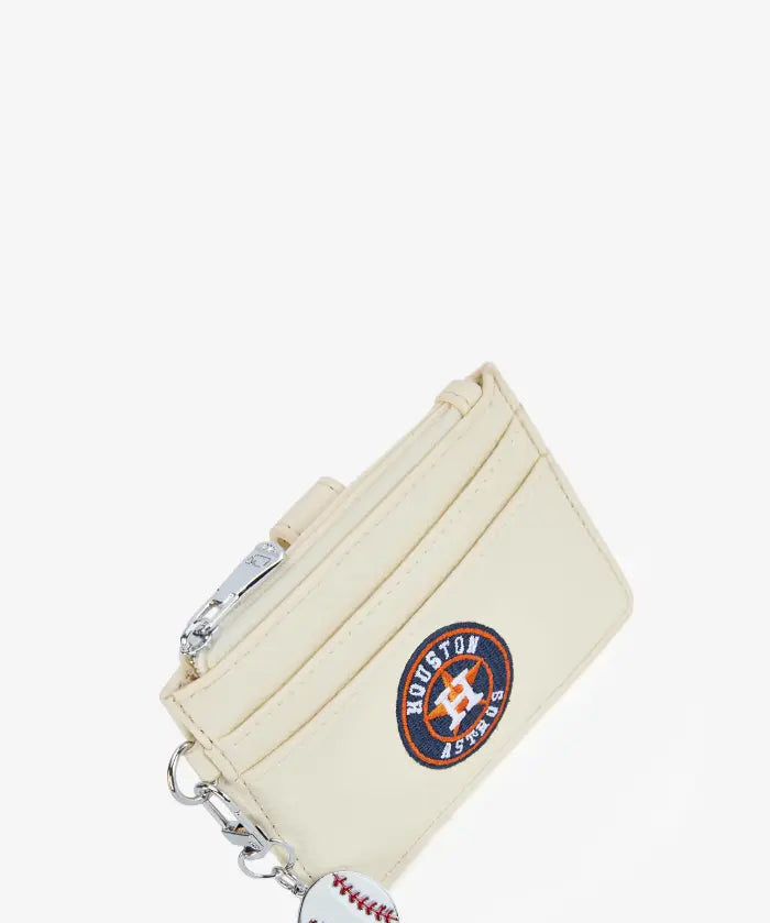 MLB Houston Astros Card Holder with Baseball Charm